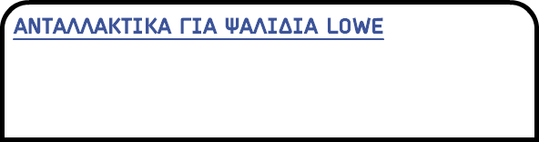 ΑΝΤΑΛΛΑΚΤΙΚΑ ΓΙΑ ΨΑΛΙΔΙΑ LOWE